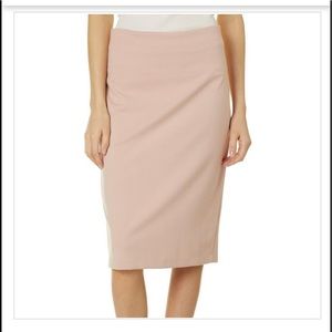 Pink pencil skirt